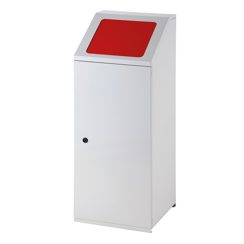Cos de gunoi din metal pentru deseuri sortate, 100l - rosu