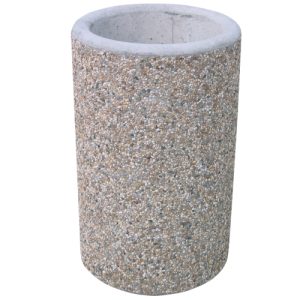 Coș de gunoi de exterior din beton Maxi fără căptușeală interioară 110 l