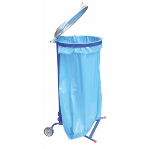 Suport metalic mobil lacuit cu inel de prindere pentru sac
