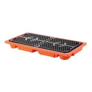 Platforma de retentie din plastic pentru 2 butoaie 112 l (capacitate 500 kg)