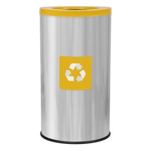 Coș rotund colectare selectivă inox