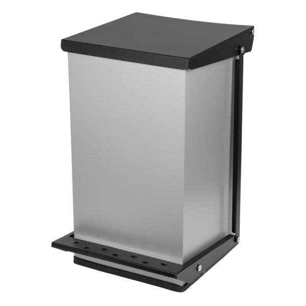 Coș industrial cu pedală, oțel, 50 L